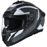 SMK TYPHOON RD1 MATT BLACK WHITE GREY (MA216)