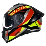 SMK TYPHOON STYLE GLOSS BLACK NEON YELLOW RED (GL234)