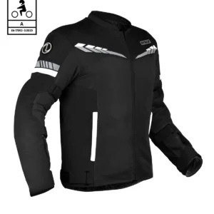 RYNOX Air GT 4 Riding Jacket (CE Certified A-Class) – (Black White)