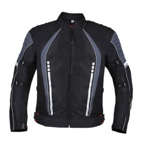 BBG Voyager Black Grey Riding Jacket