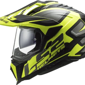 LS2 MX701 Explorer Spire Helmet - Gloss Hi Viz Green
