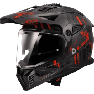 LS2 MX436 PIONEER II CRAZY GLOSS BLACK RED-06