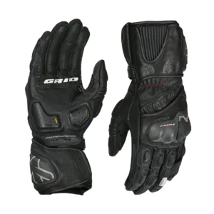 Viaterra GRID MK3 – FULL GAUNTLET RIDING GLOVES – BLACK