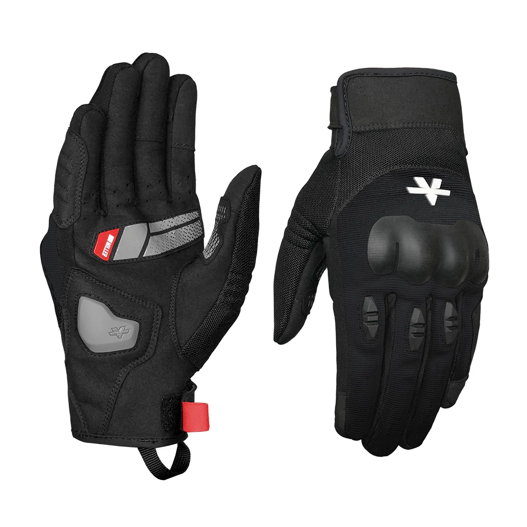 Viaterra Miller Urban Motorcycle Riding Gloves - BLACK