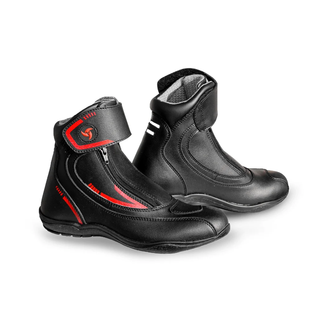Raida Tourer Motorcycle Boots-Red