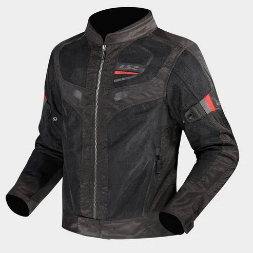 LS2 GARDA AIR MAN RIDING JACKET [BLACK-RED]