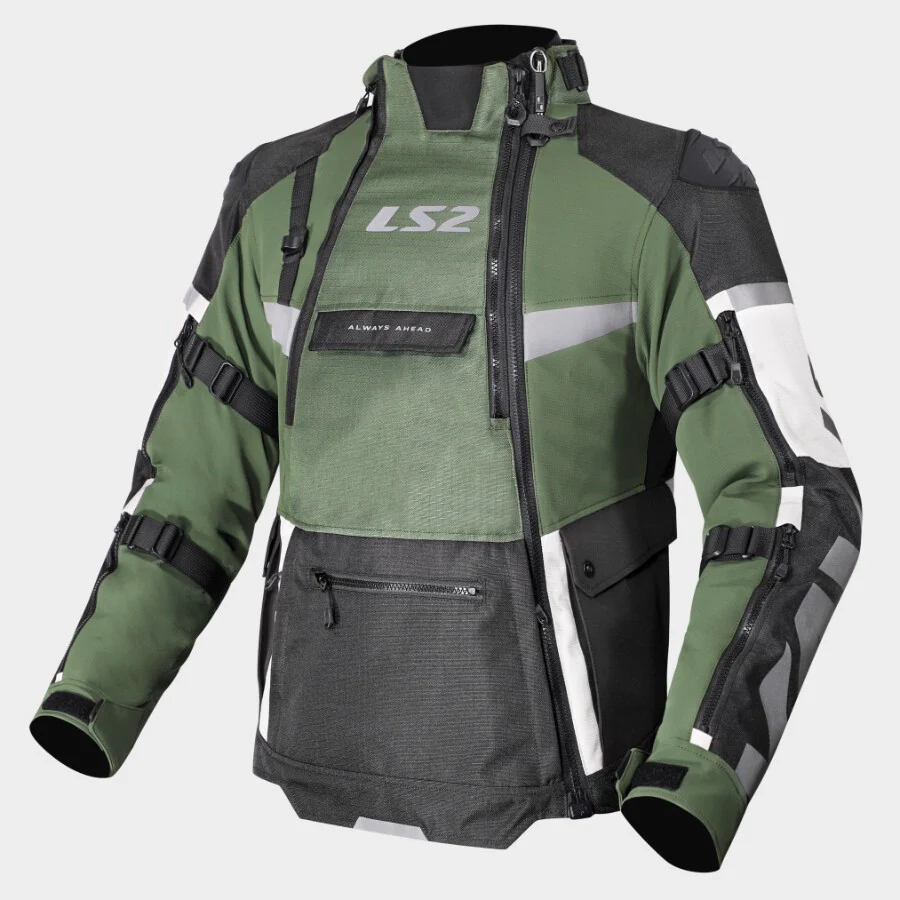 LS2 JACKET X-MASTER MAN GREEN GREY