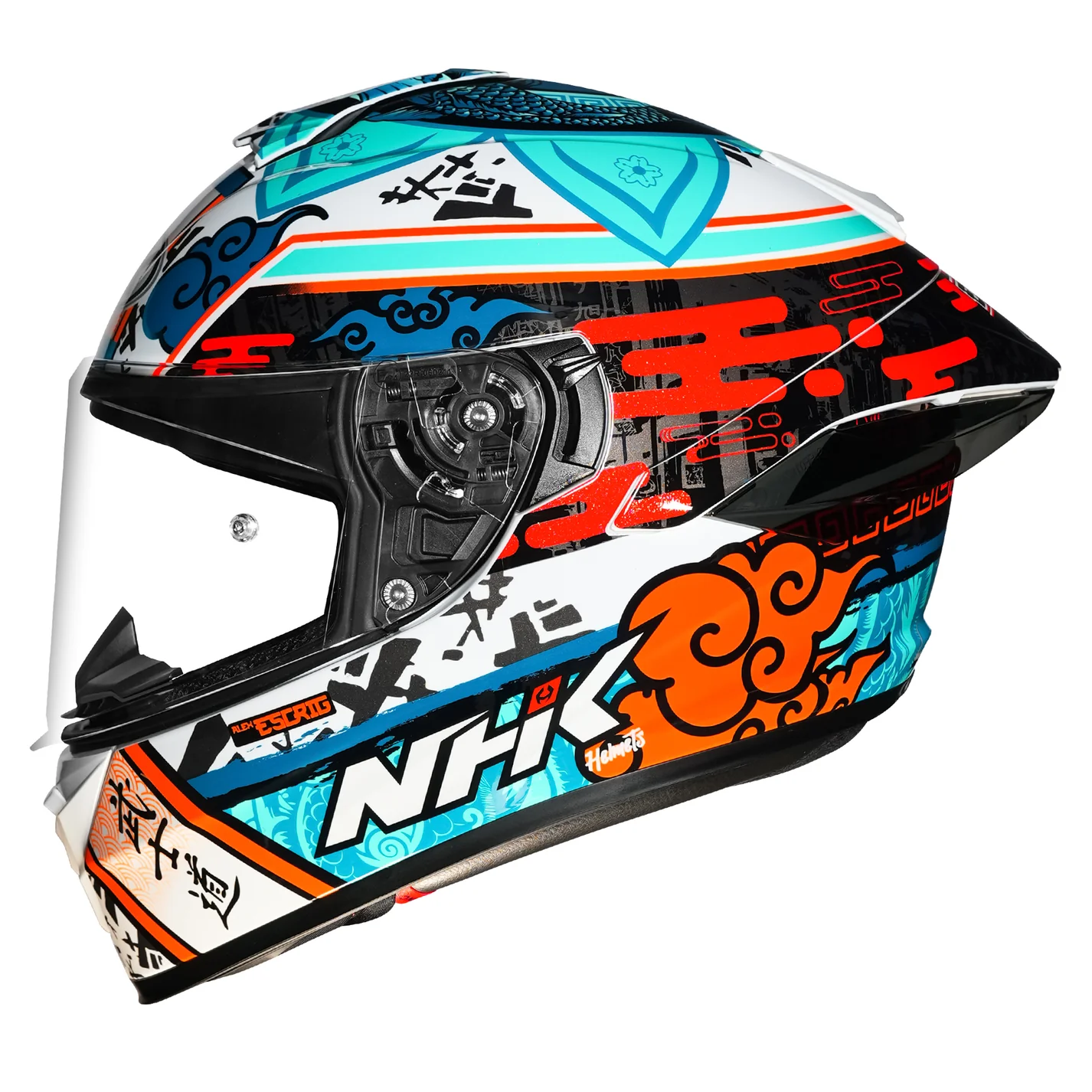 K5R ALEX ESCRIG #7 WHITE RED GLOSSY