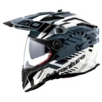 X-Cross Dual Visor Speedometer Helmet(WHITE RED)