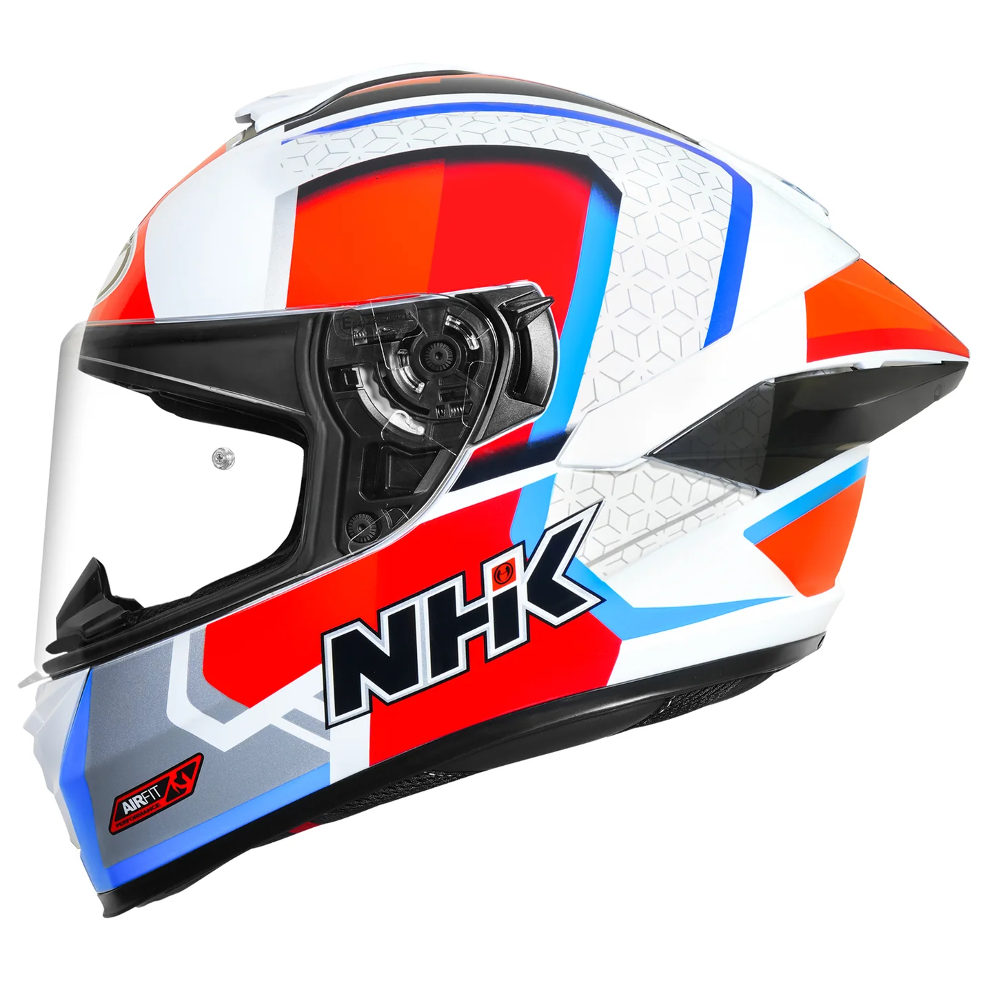 K5R RETRO WHITE RED BLUE GLOSSY