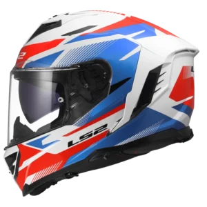 LS2 FF818 STORM III KOMAI WHITE BLUE RED