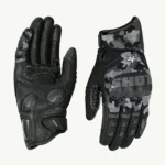 VIATERRA HOLESHOT PRO – SEMI GAUNTLET HYBRID RIDING GLOVES - SNOW CAMO